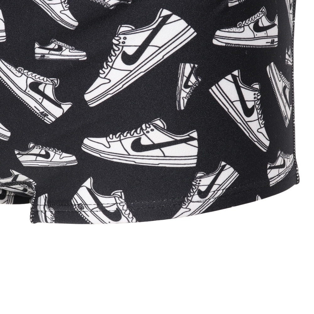ナイキ（NIKE）（メンズ）競泳水着 メンズ 水泳 SS25プリントスクエアレッグブリーフ 黒 S-LLサイズ NESSF023-N006 スイムウェア スイムパンツ ショートレッグ
