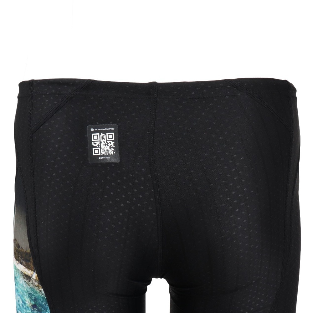 アリーナ（ARENA）（メンズ）競泳水着 メンズ 水泳 レーシングスパッツ ハーフレッグ WA承認モデル AS5FRC57M BKBL