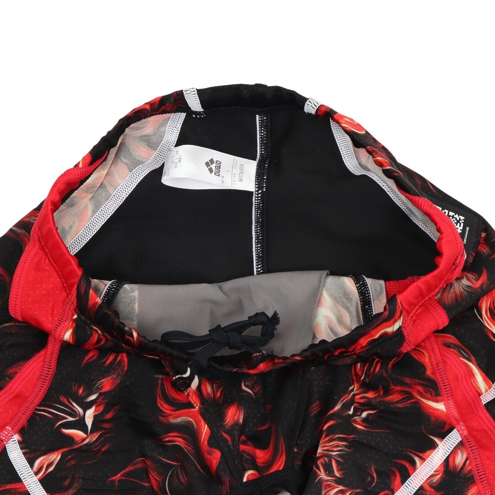 アリーナ（ARENA）（メンズ）競泳水着 水泳 レーシングスパッツ ハーフレッグ WA承認モデル 黒×赤 S-LLサイズ AS5FRCS9M BKRD レーシング水着 公式大会
