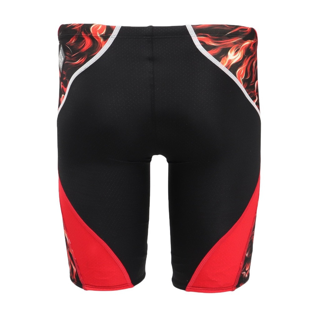 アリーナ（ARENA）（メンズ）競泳水着 水泳 レーシングスパッツ ハーフレッグ WA承認モデル 黒×赤 S-LLサイズ AS5FRCS9M BKRD レーシング水着 公式大会