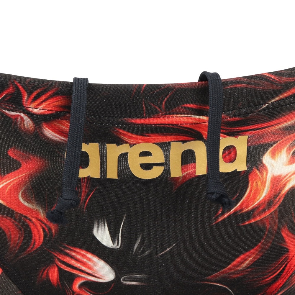 アリーナ（ARENA）（メンズ）競泳水着 水泳 レーシングスパッツ ハーフレッグ WA承認モデル 黒×赤 S-LLサイズ AS5FRCS9M BKRD レーシング水着 公式大会