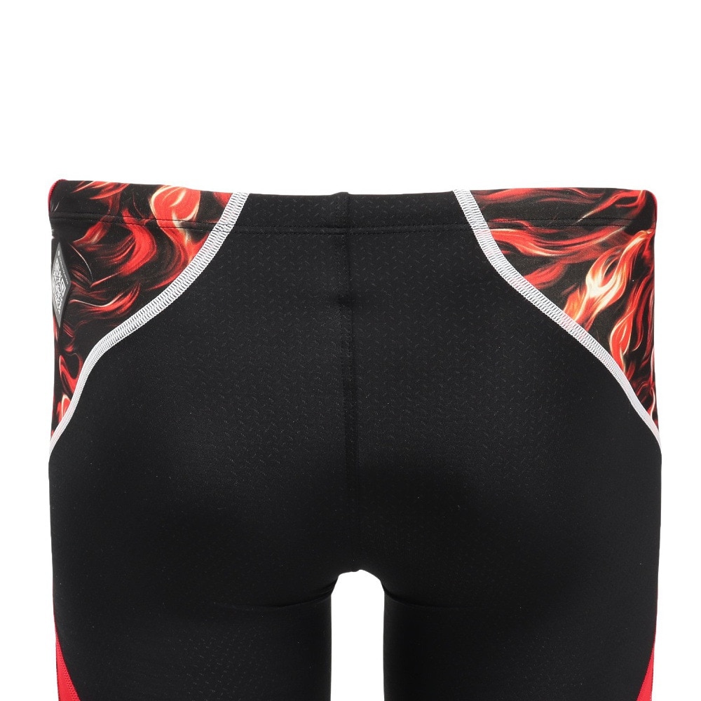 アリーナ（ARENA）（メンズ）競泳水着 水泳 レーシングスパッツ ハーフレッグ WA承認モデル 黒×赤 S-LLサイズ AS5FRCS9M BKRD レーシング水着 公式大会