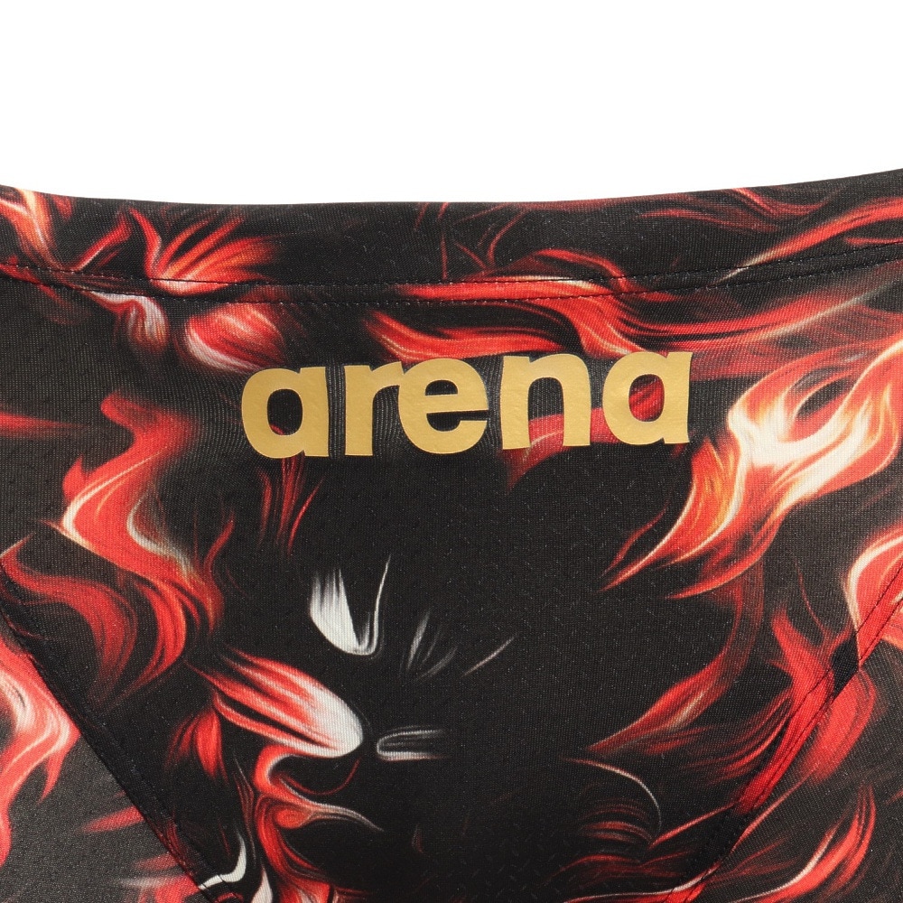 アリーナ（ARENA）（メンズ）競泳水着 水泳 レーシングスパッツ ハーフレッグ WA承認モデル 黒×赤 S-LLサイズ AS5FRCS9M BKRD レーシング水着 公式大会