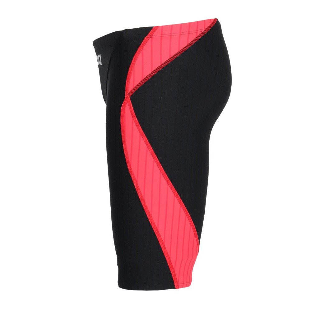 アリーナ（ARENA）（メンズ）競泳水着 メンズ 水泳 レーシングスパッツ ハーフレッグ WA承認モデル 黒×赤 S-3Lサイズ AS6SRC54M BKRD 公式大会 レース