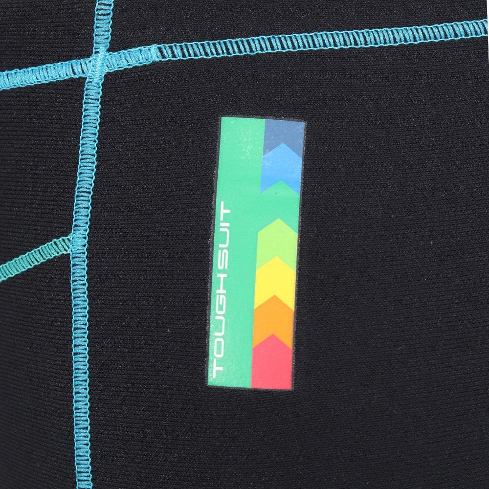 アリーナ（ARENA）（メンズ）競泳水着 メンズ 水泳 タフスーツ トレーニングスパッツ ショートレッグ 黒×青 S-LLサイズ AS6SWM04M BKBL