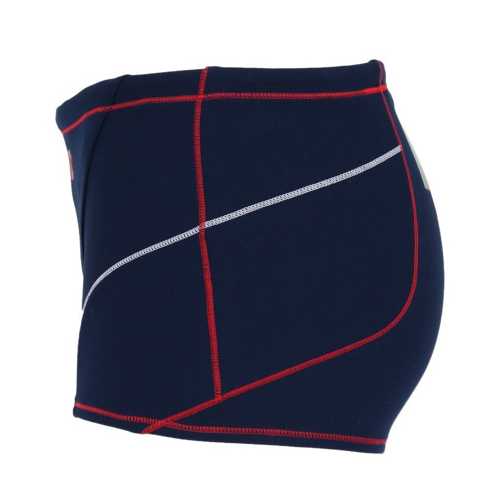 アリーナ（ARENA）（メンズ）競泳水着 メンズ 水泳 タフスーツ トレーニングスパッツ ショートレッグ 紺×赤 S-LLサイズ AS6SWM04M NVRD