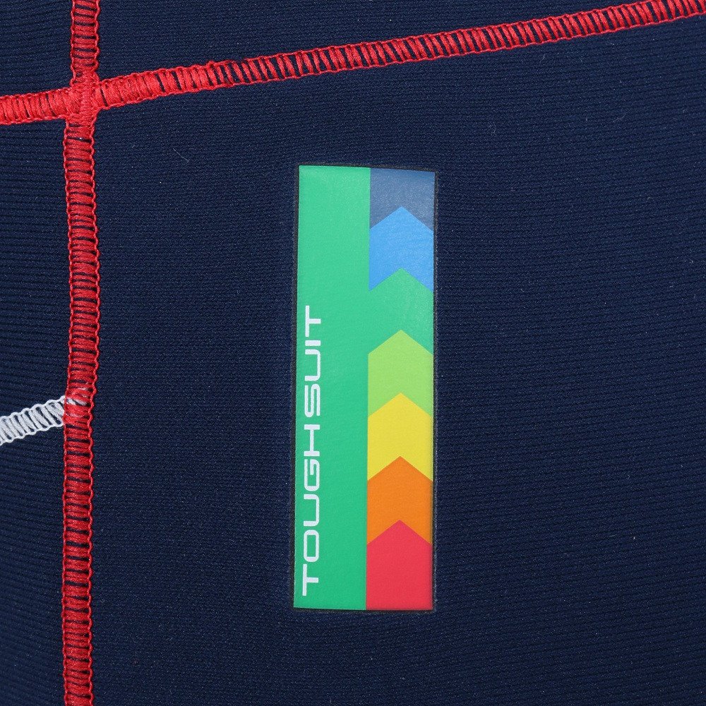 アリーナ（ARENA）（メンズ）競泳水着 メンズ 水泳 タフスーツ トレーニングスパッツ ショートレッグ 紺×赤 S-LLサイズ AS6SWM04M NVRD