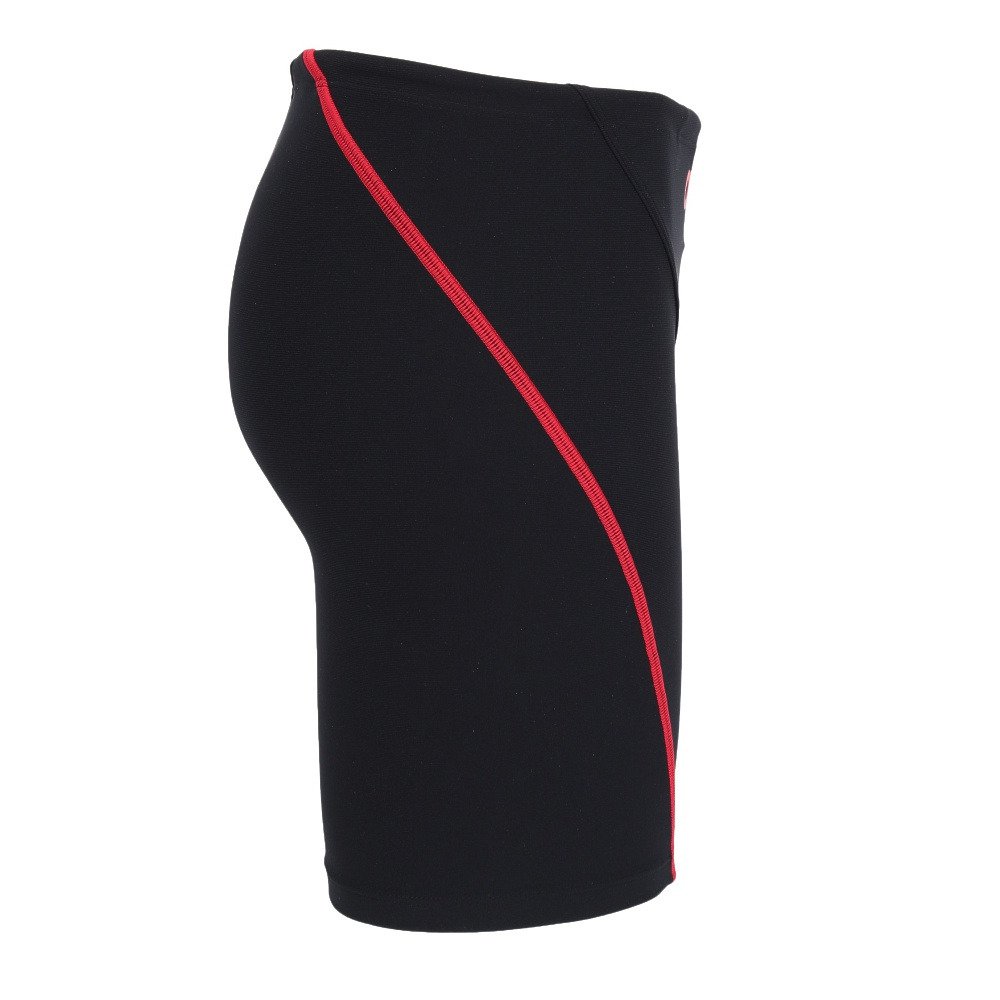 アリーナ（ARENA）（メンズ）競泳水着 メンズ 水泳 タフスーツ トレーニングスパッツ ハーフレッグ 黒×赤 S-3Lサイズ AS6SWM08M BKRD