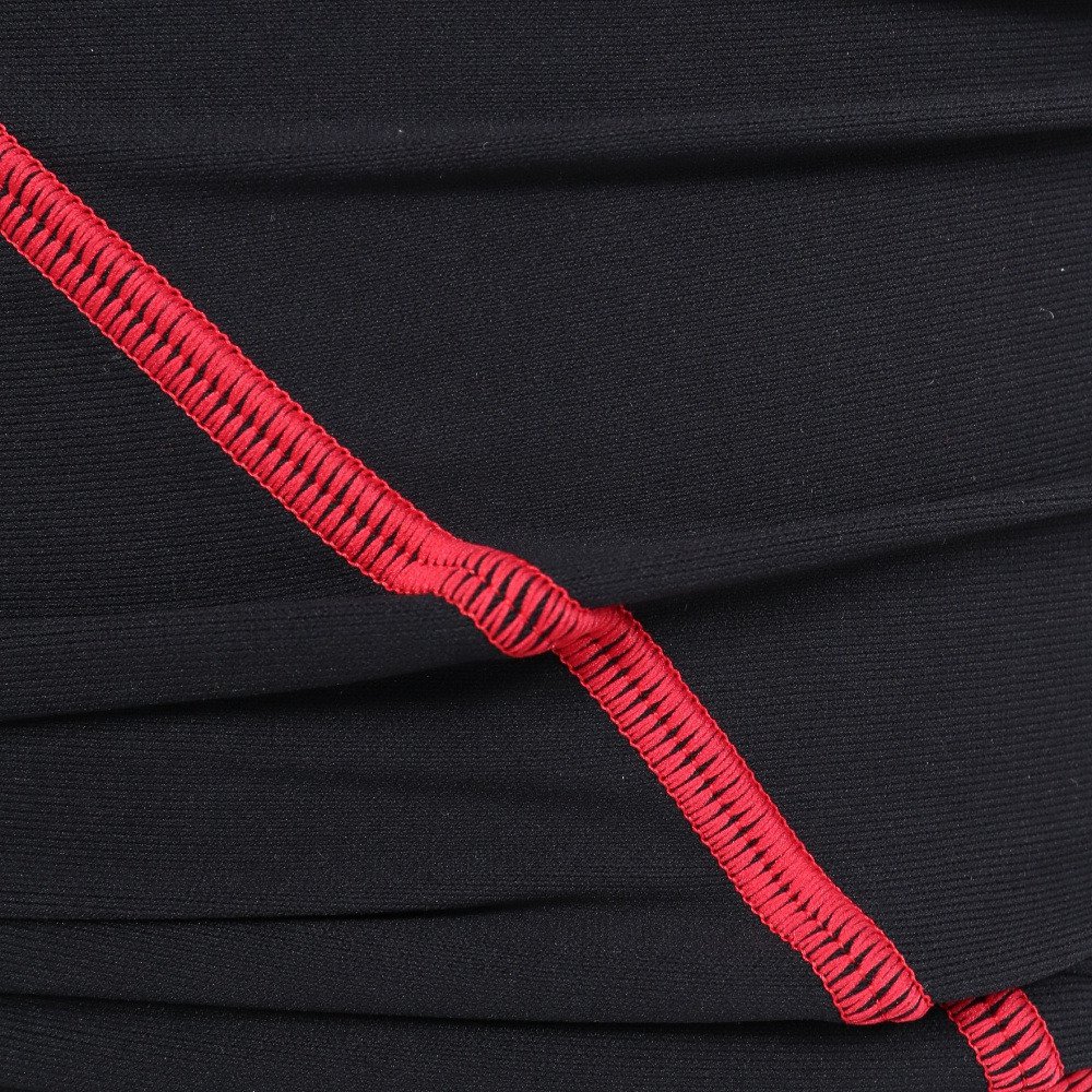 アリーナ（ARENA）（メンズ）競泳水着 メンズ 水泳 タフスーツ トレーニングスパッツ ハーフレッグ 黒×赤 S-3Lサイズ AS6SWM08M BKRD