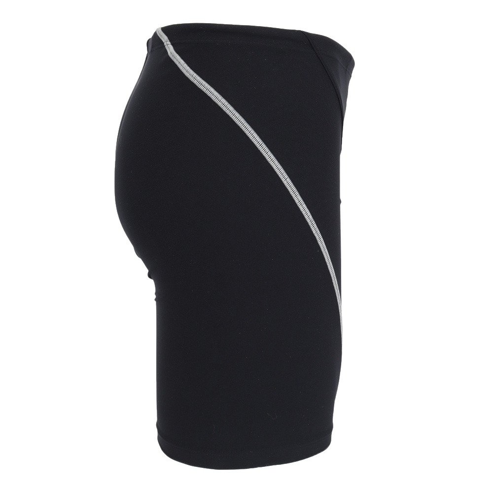 アリーナ（ARENA）（メンズ）競泳水着 メンズ 水泳 タフスーツ トレーニングスパッツ ハーフレッグ 黒×シルバー S-3Lサイズ AS6SWM08M BKSL