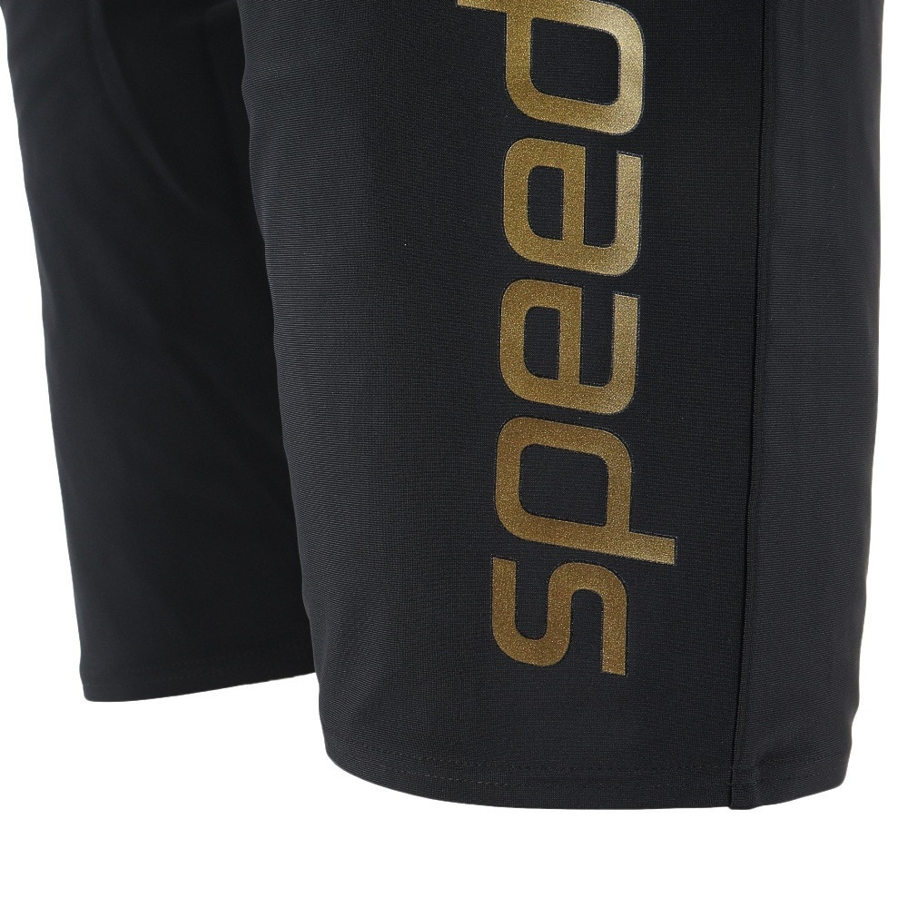 スピード（SPEEDO）（メンズ）水着 メンズ 水泳 ビッグライナージャマー 黒 S-3Lサイズ SF62060 KD UVガード 紫外線対策 UPF30-50+ レッグ丈 4分丈 ロゴ 