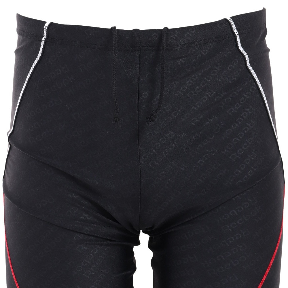 リーボック（REEBOK）（メンズ）水着 メンズ 水泳 エンボス加工 スパッツ 420756-C-BK
