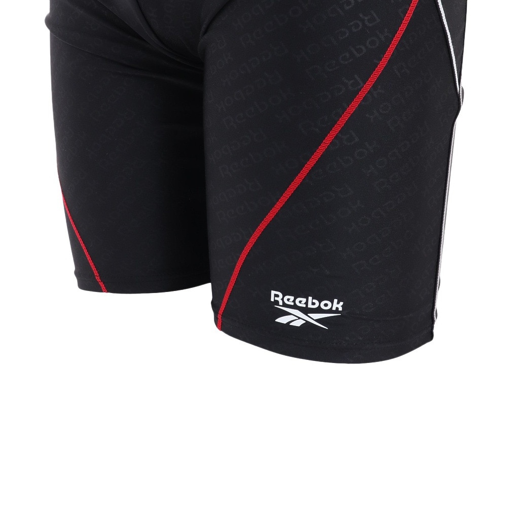 リーボック（REEBOK）（メンズ）水着 メンズ 水泳 エンボス加工 スパッツ 420756-C-BK