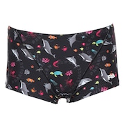 (メンズ)水着 メンズ 水泳 ショートボクサー SEA WORLD RA123-BSEAW BK
