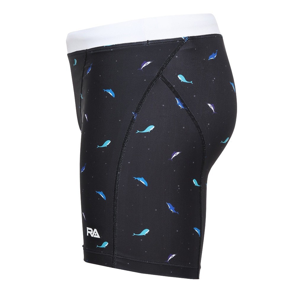 RA（RA）（メンズ）水着 メンズ 水泳 ロングボクサー GRAND BLUE RA123-JBLUE BK