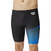 (メンズ)水着 メンズ 水泳 ロングボックス スパッツ ハーフレッグ フィットネス FLA-3971 BKBU