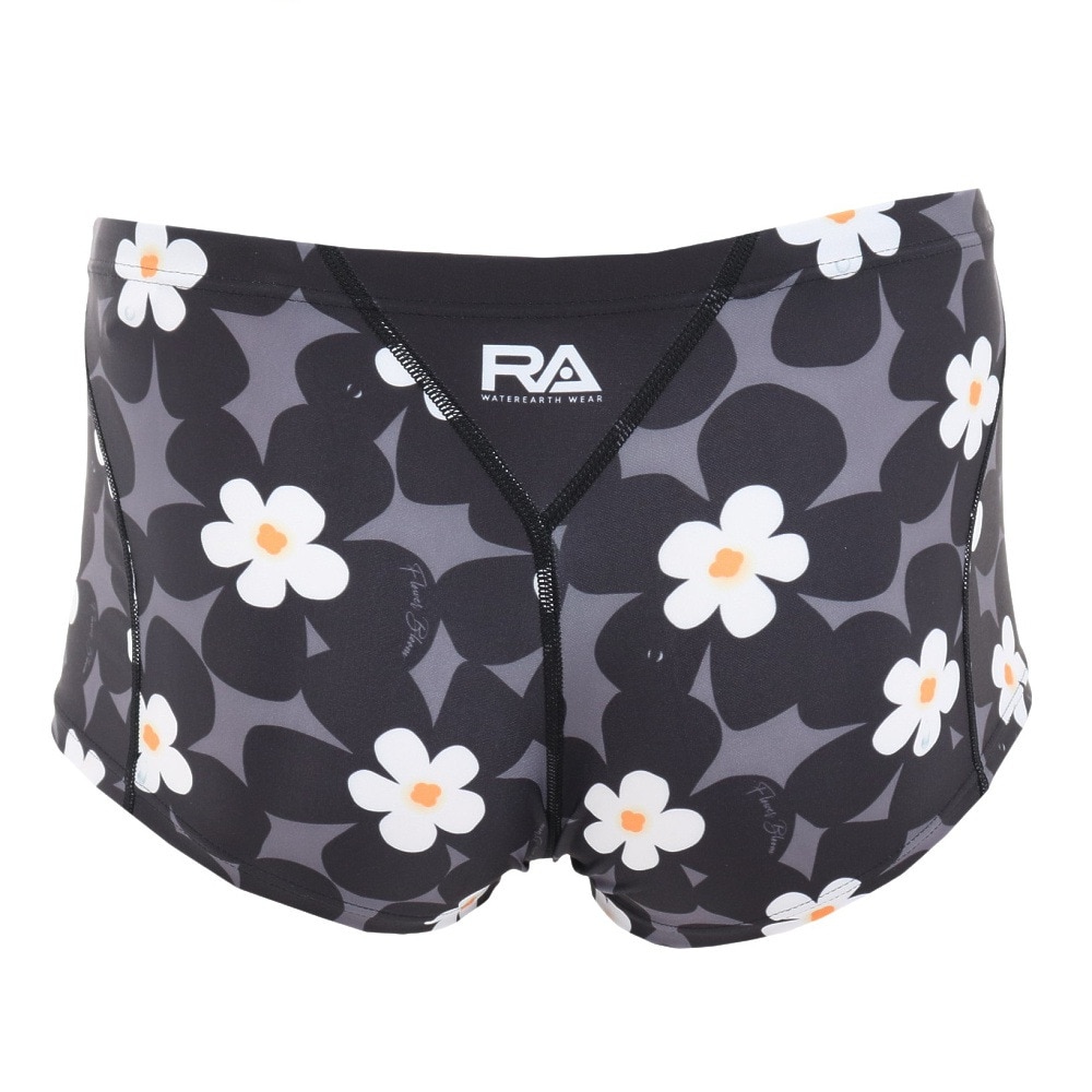 RA（RA）（メンズ）水着 メンズ 水泳 ショートボクサー FLOWERSBLO RA523-BFBMB BK