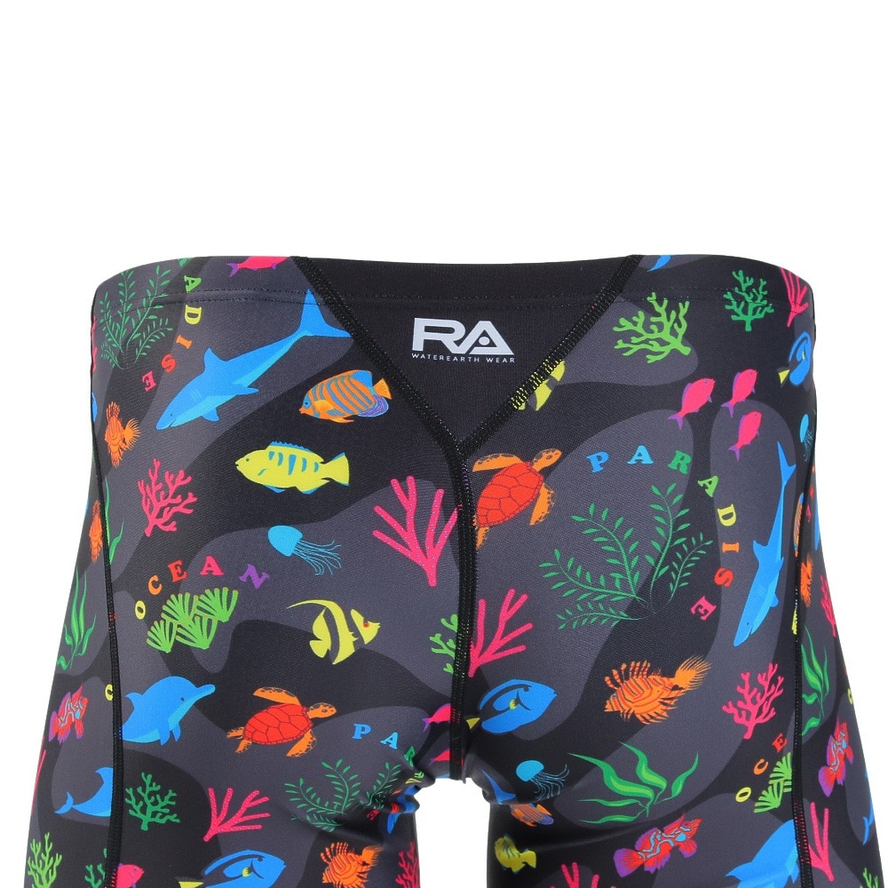 RA（RA）（メンズ）水着 メンズ 水泳 ロングボクサー OCEANPARAD RA523-JOCEN BKML