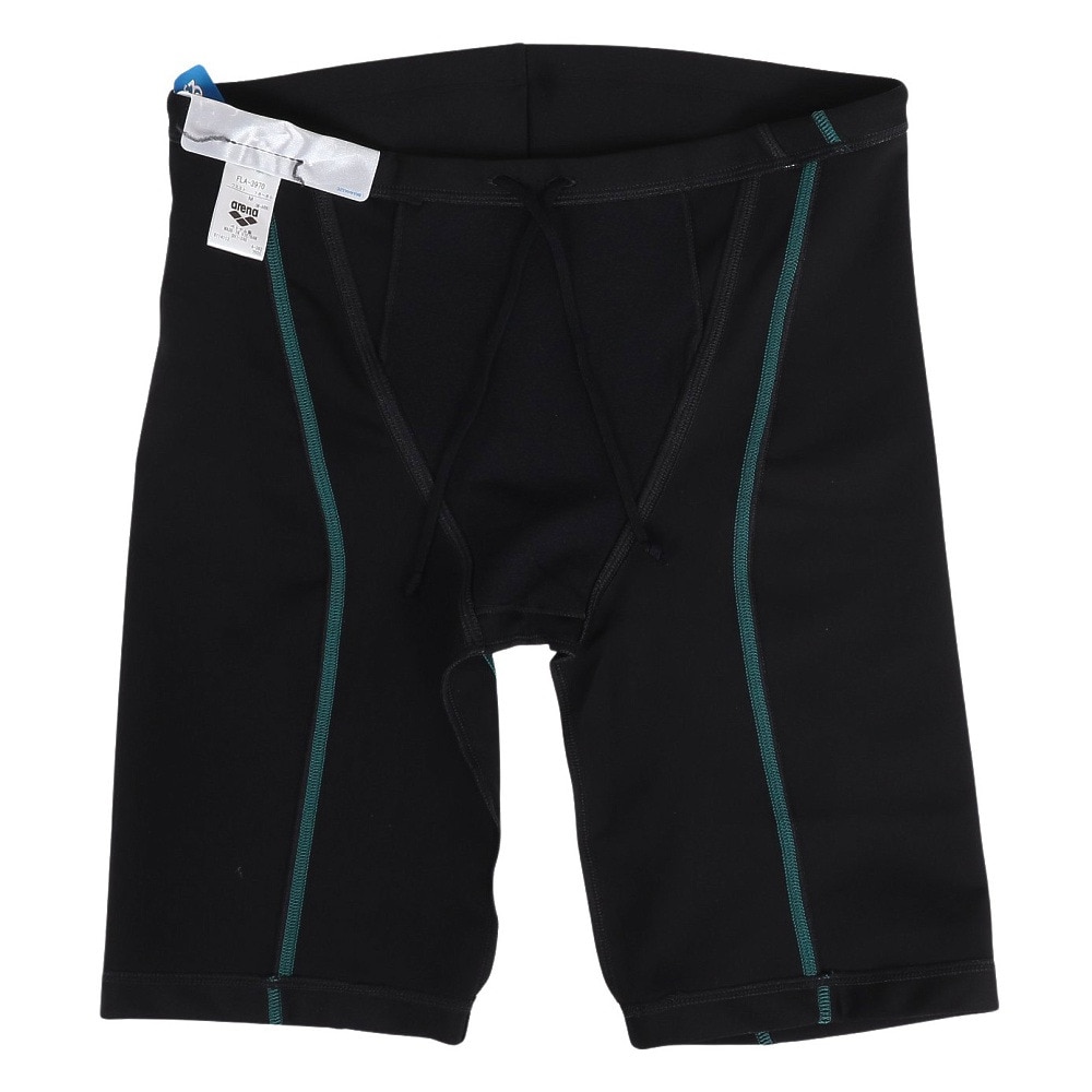アリーナ（ARENA）（メンズ）水着 メンズ 水泳 アクアエクサ スパッツ ハーフレッグ フィットネス FLA-3970 BKGR ブラック グリーン