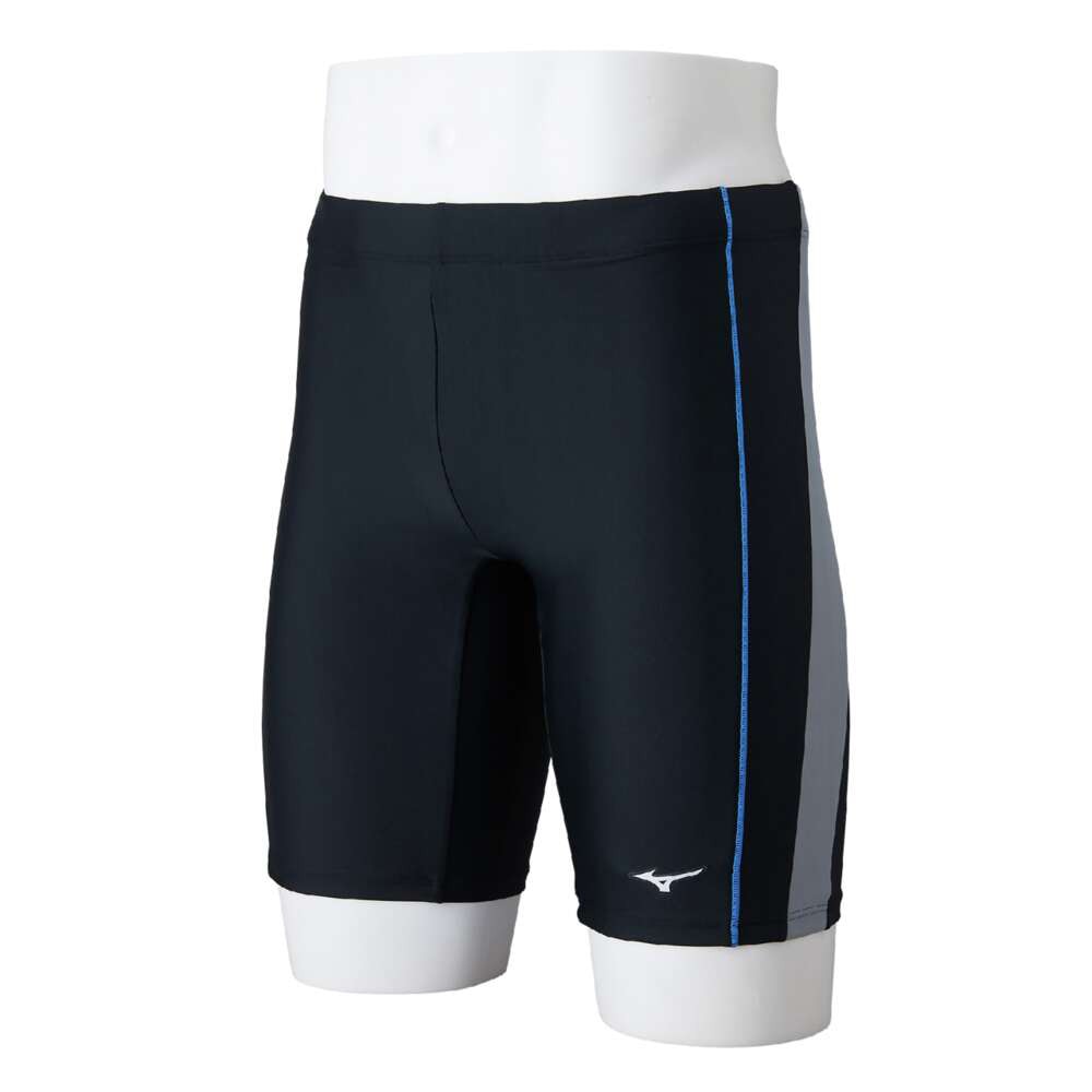 ミズノ（MIZUNO）（メンズ）水着 メンズ 水泳 アクアフィットネス用ハーフスパッツ N2JBB61590 ブラック グレー