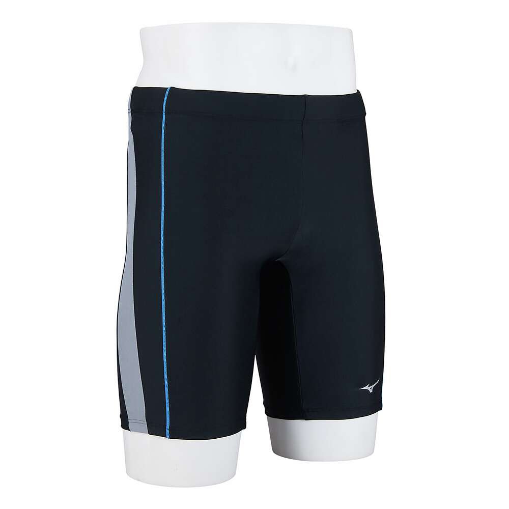 ミズノ（MIZUNO）（メンズ）水着 メンズ 水泳 アクアフィットネス用ハーフスパッツ N2JBB69590 大きいサイズ ブラック グレー
