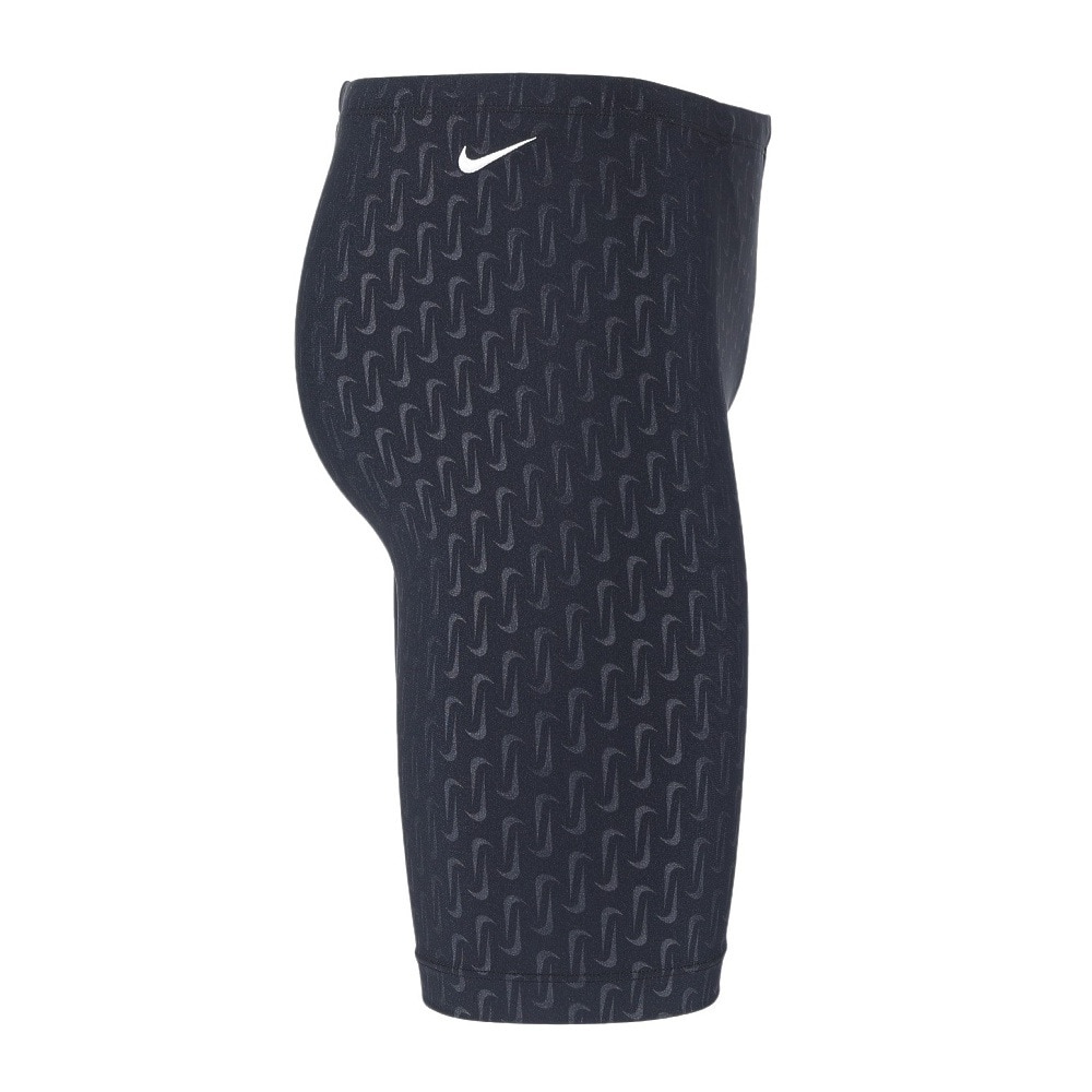 ナイキ（NIKE）（メンズ）水着 水泳 エンボスルーズフィットジャマー 黒 M-LLサイズ NESSF006-N001 ウエスト調節可能 股下26センチ スイマー 練習用 