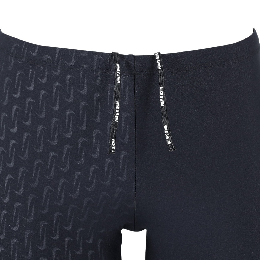 ナイキ（NIKE）（メンズ）水着 水泳 エンボスルーズフィットジャマー 黒 M-LLサイズ NESSF006-N001 ウエスト調節可能 股下26センチ スイマー 練習用 