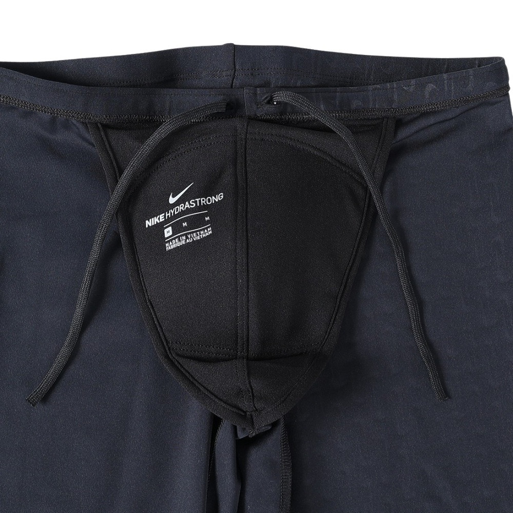 ナイキ（NIKE）（メンズ）水着 水泳 エンボスルーズフィットジャマー 黒 M-LLサイズ NESSF006-N001 ウエスト調節可能 股下26センチ スイマー 練習用 