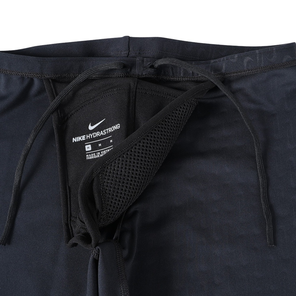 ナイキ（NIKE）（メンズ）水着 水泳 エンボスルーズフィットジャマー 黒 M-LLサイズ NESSF006-N001 ウエスト調節可能 股下26センチ スイマー 練習用 