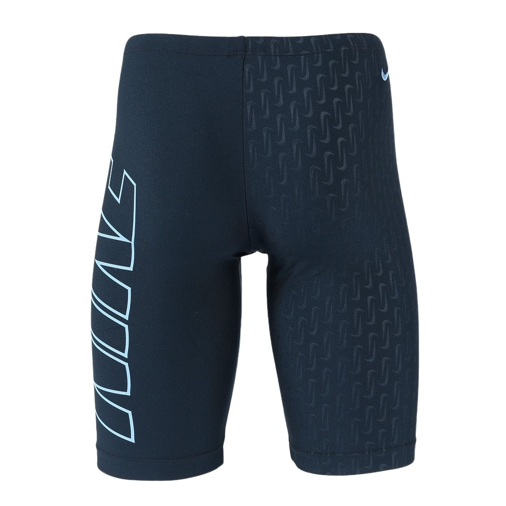 ナイキ（NIKE）（メンズ）水着 水泳 エンボスルーズフィットジャマー  紺 M-LLサイズ NESSF006-N495 ウエスト調節可能 股下26センチ スイマー 練習用 