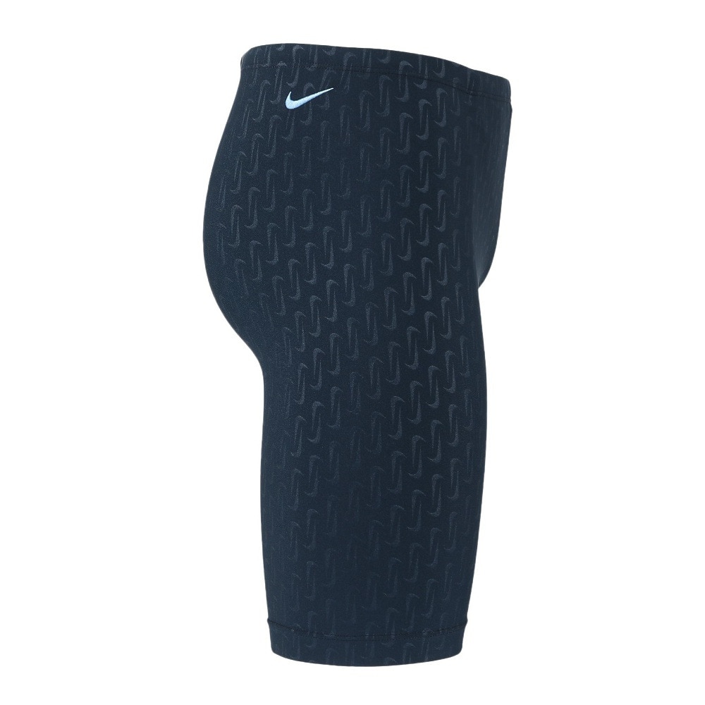 ナイキ（NIKE）（メンズ）水着 水泳 エンボスルーズフィットジャマー  紺 M-LLサイズ NESSF006-N495 ウエスト調節可能 股下26センチ スイマー 練習用 