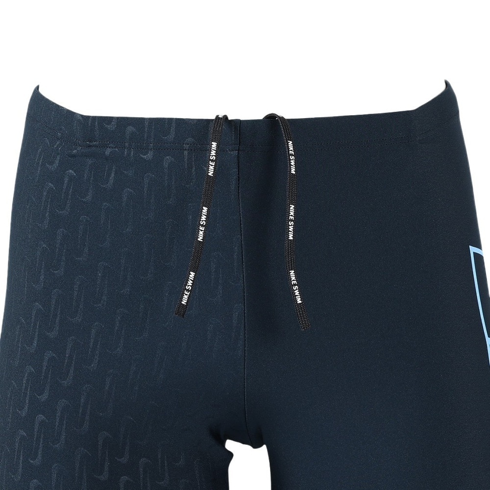 ナイキ（NIKE）（メンズ）水着 水泳 エンボスルーズフィットジャマー  紺 M-LLサイズ NESSF006-N495 ウエスト調節可能 股下26センチ スイマー 練習用 