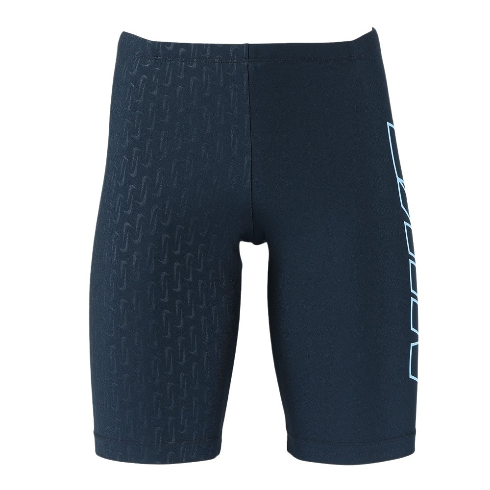 ナイキ（NIKE）（メンズ）水着 水泳 エンボスルーズフィットジャマー  紺 M-LLサイズ NESSF006-N495 ウエスト調節可能 股下26センチ スイマー 練習用 