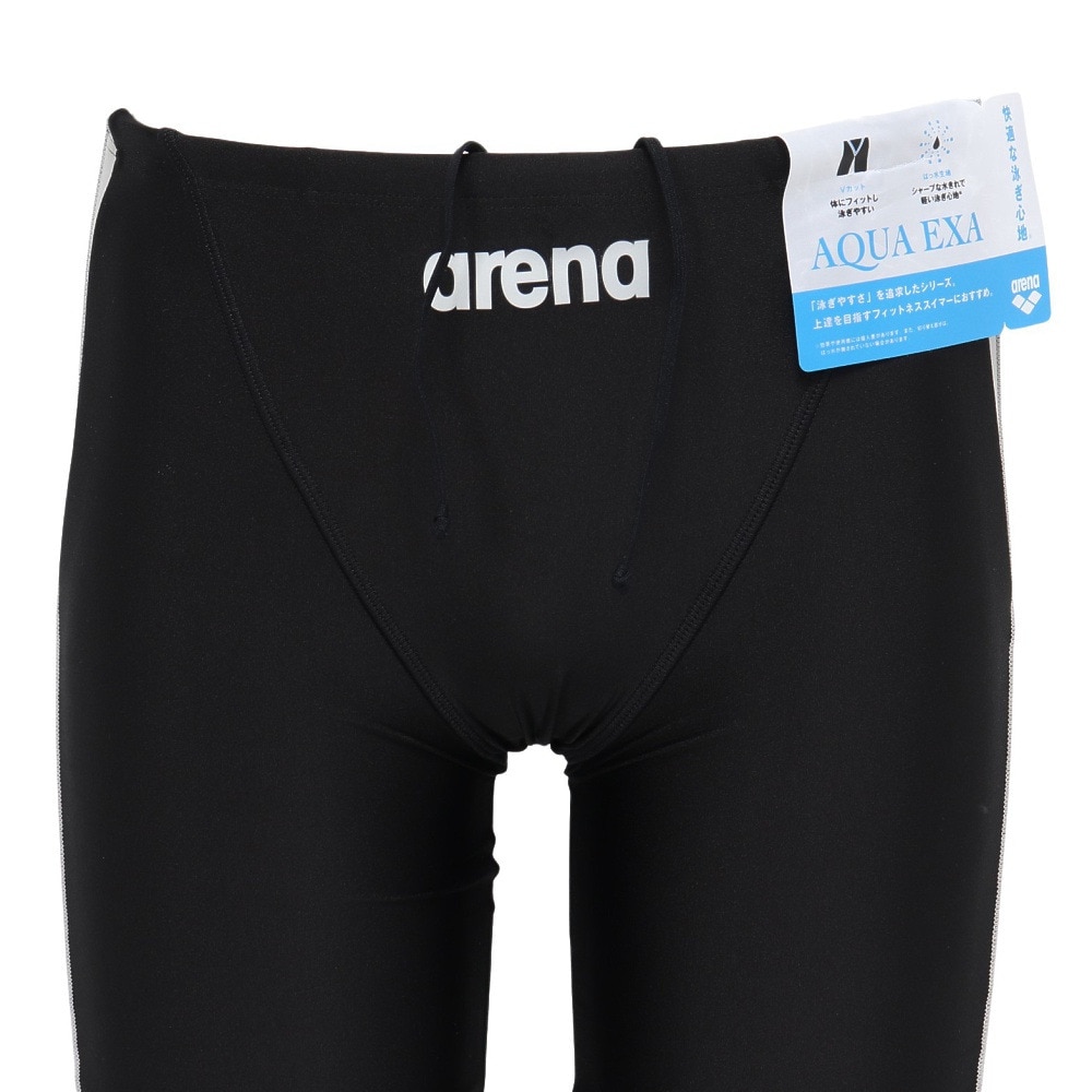 アリーナ（ARENA）（メンズ）水着 メンズ 水泳 フィットネススパッツ ハーフレッグ AS5SWF62M BKGY