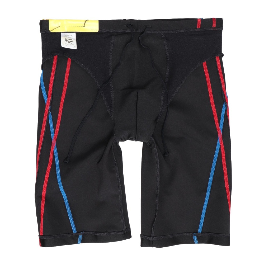 アリーナ（ARENA）（メンズ）水着 メンズ 水泳 フィットネススパッツ ハーフレッグ 黒×赤 S-3Lサイズ AS5SWF63M BKRD スイムウェア インナー付き
