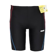 (メンズ)水着 メンズ 水泳 フィットネススパッツ ハーフレッグ AS5SWF63M BKRD