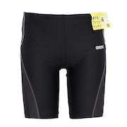 (メンズ)水着 メンズ 水泳 フィットネススパッツ ハーフレッグ AS5SWF67M BKGY