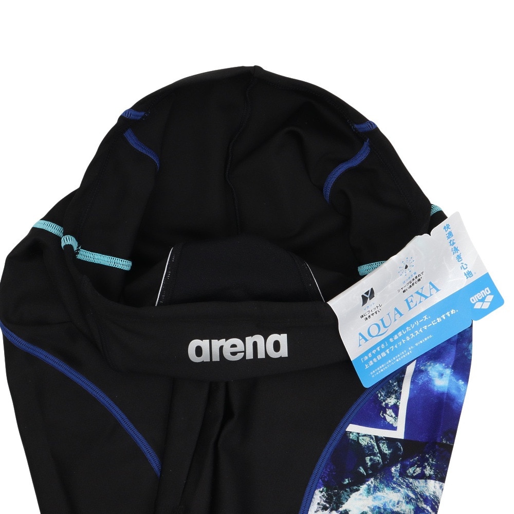 アリーナ（ARENA）（メンズ）水着 メンズ 水泳 フィットネス スパッツ ハーフレッグ AS5FWF60M BKBL