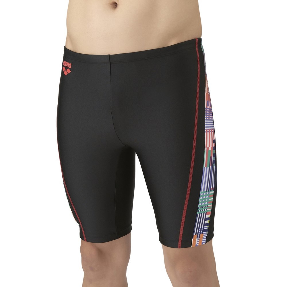 アリーナ（ARENA）（メンズ）水着 メンズ 水泳 フィットネス スパッツ ハーフ レッグ AS5FWF70M BKRD