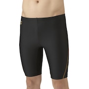 (メンズ)水着 メンズ 水泳 フィットネススパッツ ハーフレッグ インナー付き AS5FWF71M BKGD