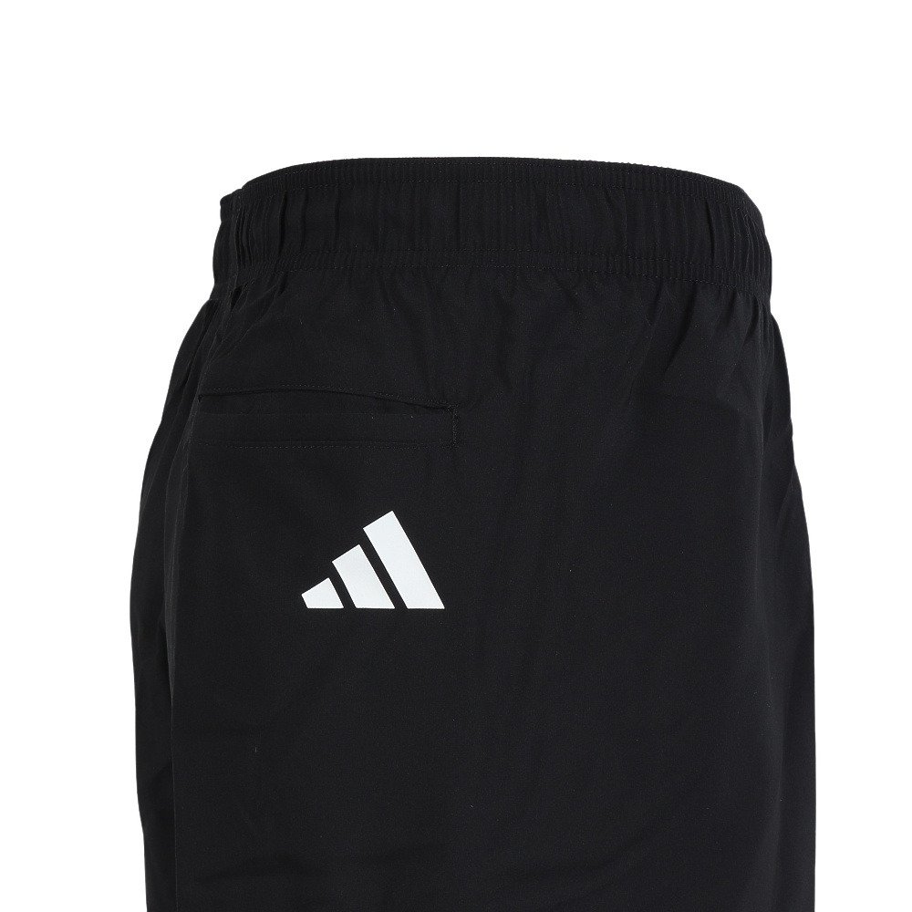 アディダス（adidas）（メンズ）水着 メンズ 水泳 スリーストライプス スイムショーツ 8インチ インナーブリーフ付き 黒×白 S-3Lサイズ KUX65-JF6088