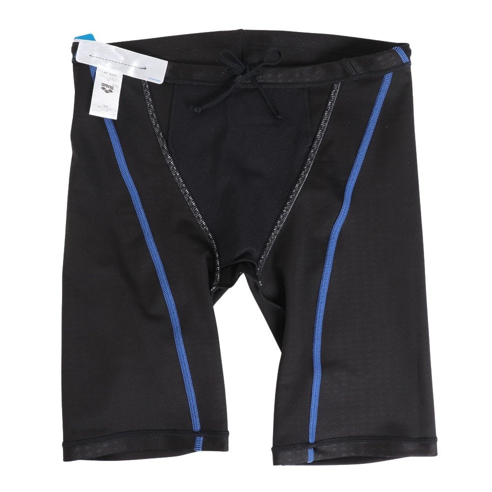 アリーナ（ARENA）（メンズ）フィットネス水着 メンズ 水泳 アクアエクサ フィットネス スパッツ ハーフレッグ 黒×青 S-3Lサイズ LAR-4300 BKBU