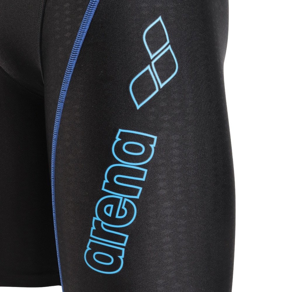 アリーナ（ARENA）（メンズ）フィットネス水着 メンズ 水泳 アクアエクサ フィットネス スパッツ ハーフレッグ 黒×青 S-3Lサイズ LAR-4300 BKBU