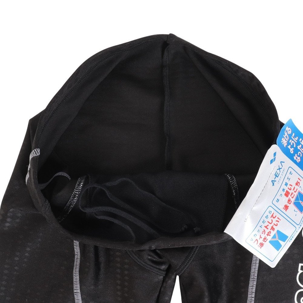 アリーナ（ARENA）（メンズ）フィットネス水着 メンズ 水泳 アクアエクサ フィットネス スパッツ ハーフレッグ 黒×白 S-3Lサイズ LAR-4300 BKWT