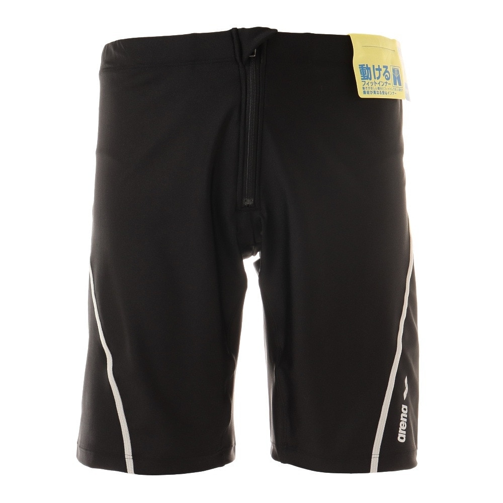 アリーナ（ARENA）（メンズ）水着 メンズ 水泳 ルーズスパッツ 動けるフィットインナー ジップ付 トレーニング フィットネス M-LLサイズ LAR-1305 BKSV