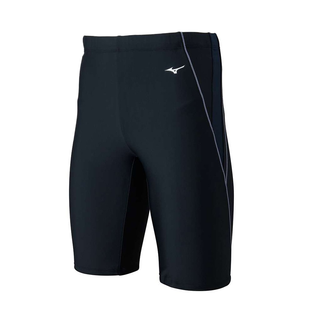 ミズノ（MIZUNO）（メンズ）水着 アクアフィットネス用 ルーズスパッツ N2JBB69090 ブラック グレー 大きいサイズ