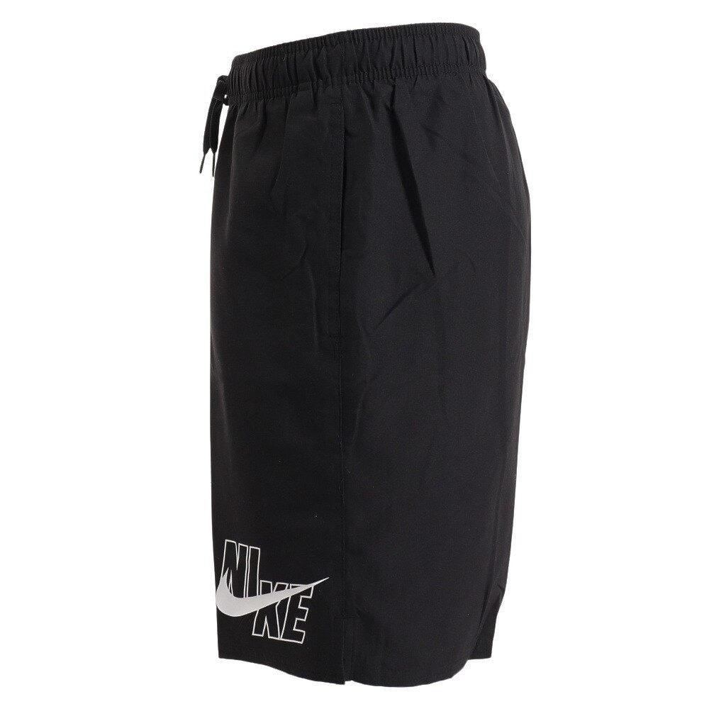 ナイキ（NIKE）（メンズ）ルーズパンツ 水着 水泳 黒 M-4Lサイズ NESSA565-001 ロゴ シンプル おしゃれ  練習 トレーニング スイムボトム 体型カバー