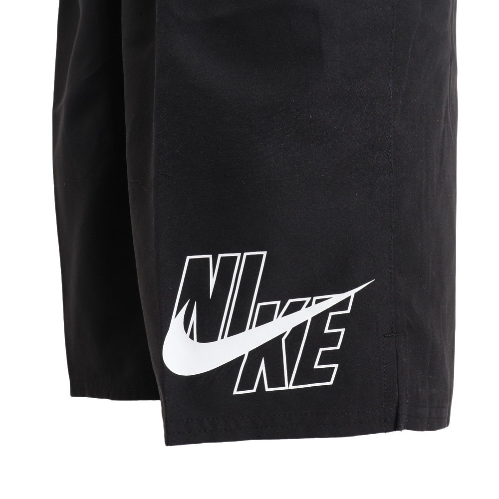 ナイキ（NIKE）（メンズ）ルーズパンツ 水着 水泳 黒 M-4Lサイズ NESSA565-001 ロゴ シンプル おしゃれ  練習 トレーニング スイムボトム 体型カバー