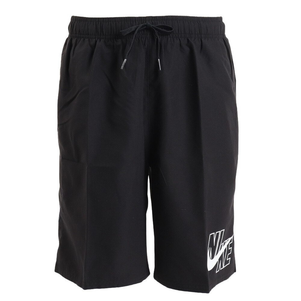 ナイキ（NIKE）（メンズ）ルーズパンツ 水着 水泳 黒 M-4Lサイズ NESSA565-001 ロゴ シンプル おしゃれ  練習 トレーニング スイムボトム 体型カバー