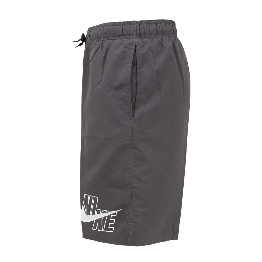 ナイキ（NIKE）（メンズ）水着 水泳 グラフィック 9 ボレーショーツ グレー M-LLサイズ NESSA565-N018 シンプル カジュアル 部活 運動 スポーツ アスリート